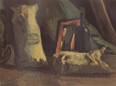 Vincent Van Gogh Still Life with Two Sacks and a Bottle (nn040 France oil painting art